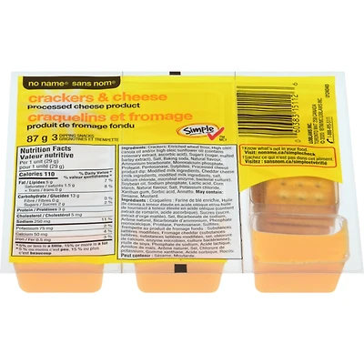 Crackers and Cheese, Processed Cheese Product