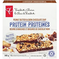 Peanut Butter & Dark Chocolate Chip Protein Granola Bars
