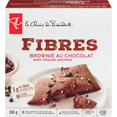 Brownies au chocolat avec grains anciens Fibres