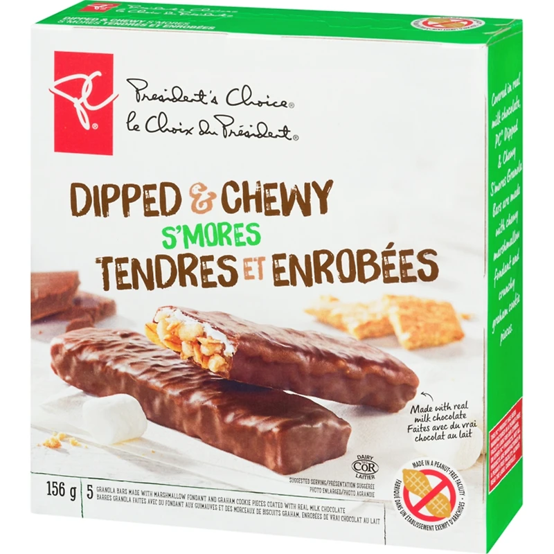 Dipped & Chewy S'mores Granola Bars