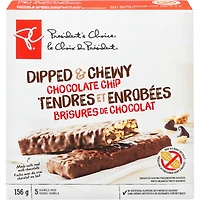 Dipped & Chewy Chocolate Chip Granola Bars