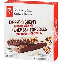 Dipped & Chewy Chocolate Chip Granola Bars