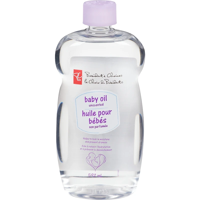 le Choix de President Huile pour Bébés non parfumée 592mL