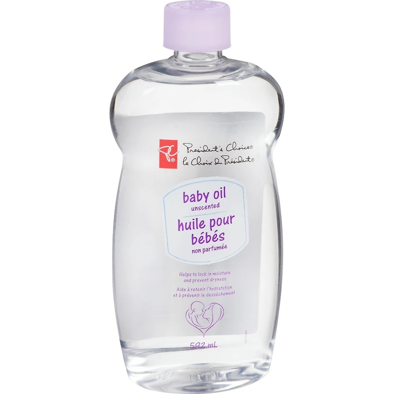 le Choix de President Huile pour Bébés non parfumée 592mL
