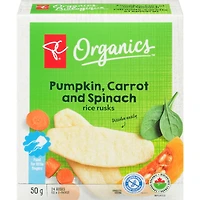 Rice Rusks Pumpkin, Carrot, Spinach
