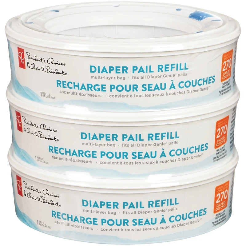 Recharge de seau à couches x3