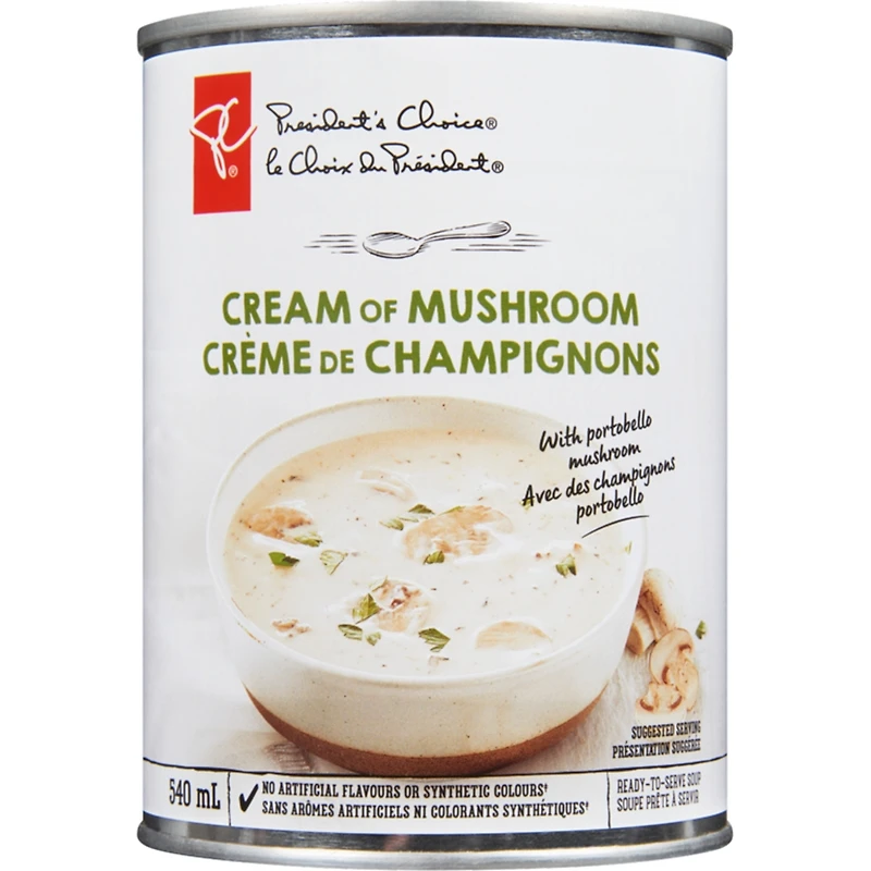 Soupe crème de champignons