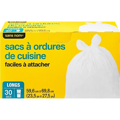 Quick-Tie Tall Kitchen Garbage Bags