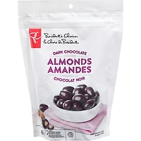 Amandes enrobées de chocolat noir