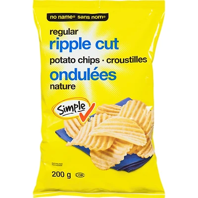 Croustilles ondulées, nature