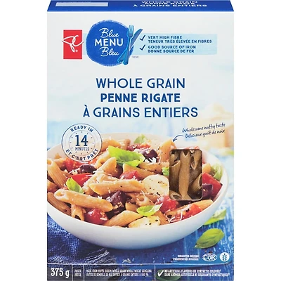Penne Rigate De Blé Entier À Grains Entiers À 100 %