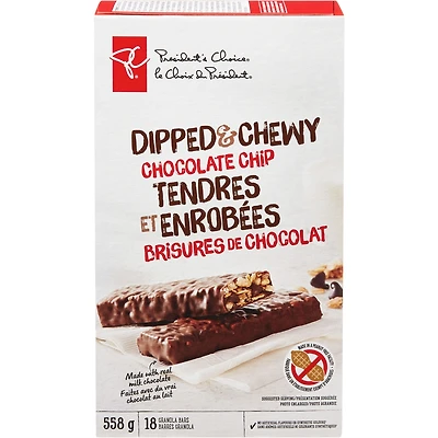 Granola Bars Dipped & Chewy Chocolate Chip