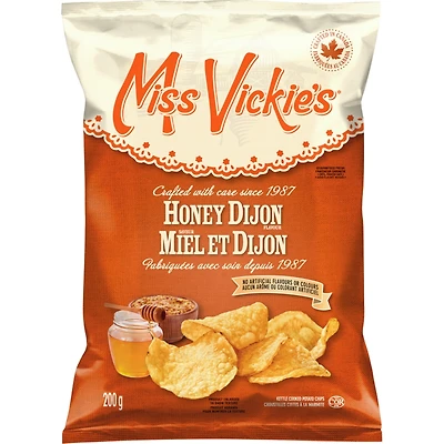 Croustilles cuites Ã  la marmite Saveur Miel et Dijon 200g
