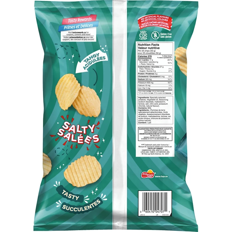 Wavy Salt & Vinegar flavoured potato chips