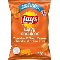 Ondulées Croustilles assaisonnées Cheddar et crème sure