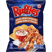 Croustilles Saveur CrÃ¨me sure et bacon