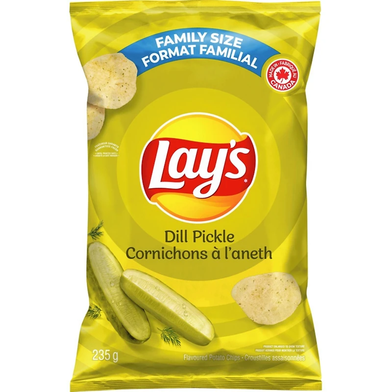 Dill Pickle flavoured potato chips