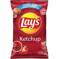 Ketchup flavoured potato chips