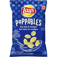 Poppables Sea Salt & Vinegar flavoured potato snacks