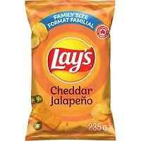 Cheddar Jalapeño flavoured potato chips