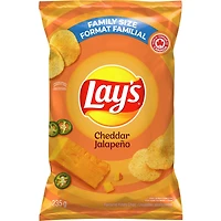 Cheddar Jalapeño flavoured potato chips