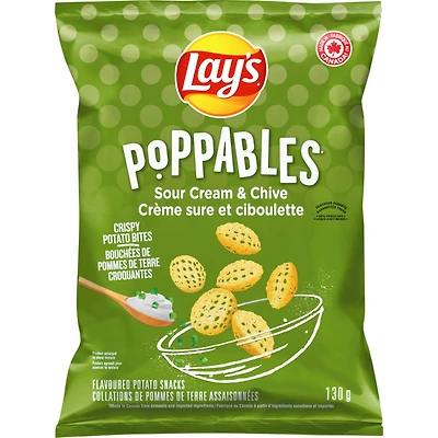 Poppables Collations de pommes de terre assaisonnées Crѐme sure et ciboulette