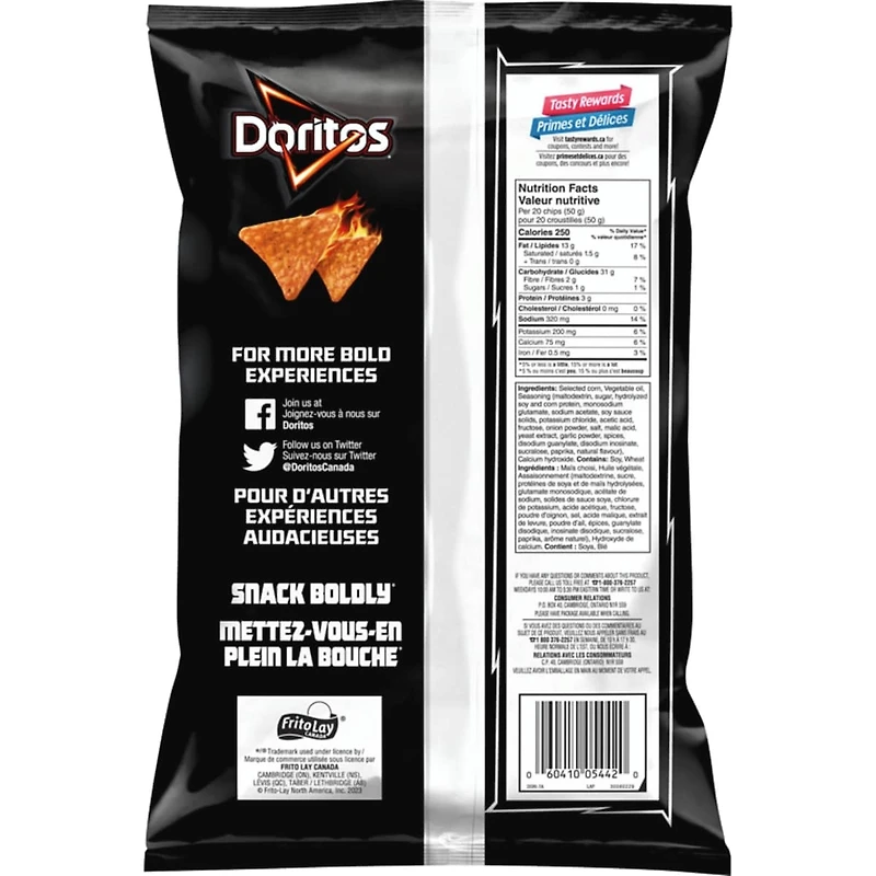 Chips tortilla aromatisées Piment infernal!