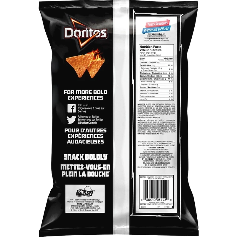 Chips tortilla aromatisées Piment infernal!