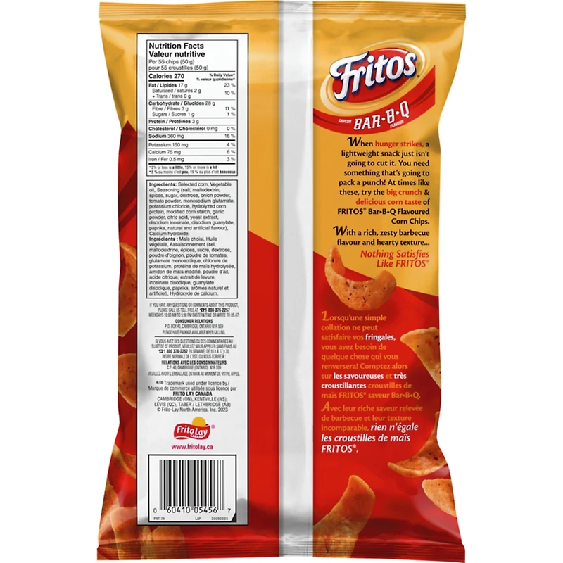 Bar-B-Q Flavour Corn Chips 340g