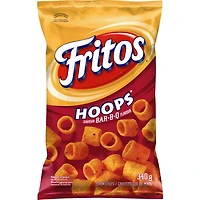 Hoops Bar-B-Q Flavour Corn Chips 340g