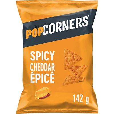 Spicy Cheddar Flavoured Popped-Corn Chips 142g