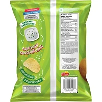 Cream & Onion ridged flavoured potato chips