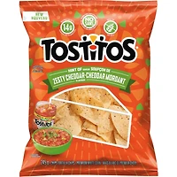 Hint of Zesty Cheddar Tortilla Chips