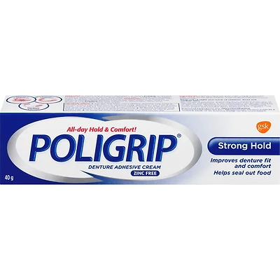 Poligrip Forte adhérence Crème adhésive pour prothèses dentaires