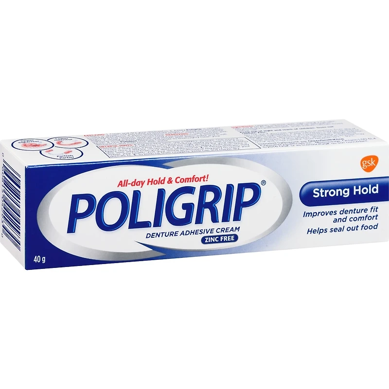 Poligrip Forte adhérence Crème adhésive pour prothèses dentaires
