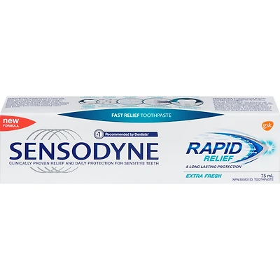 SENSODYNE Rapid Relief & Long Lasting Protection Extra Fresh Fast Relief Toothpaste