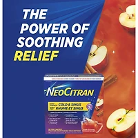 NeoCitran Extra Fort Rhume et sinus Nuit – Pomme et cannelle