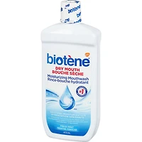 Rince-bouche hydratant biotène pour la bouche sèche