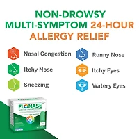 Vaporisateur nasal contre les allergies, 24 h de soulagement tout-en-un des allergies, sans somnolence, 60 vaporisations