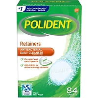 Polident Nettoyant pour appareils de rétention Nettoyant quotidien 84 comprimés