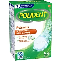 Polident Nettoyant pour appareils de rétention Nettoyant quotidien 84 comprimés