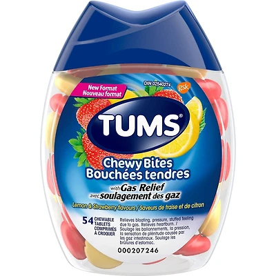 Bouchées tendres avec soulagement des gaz