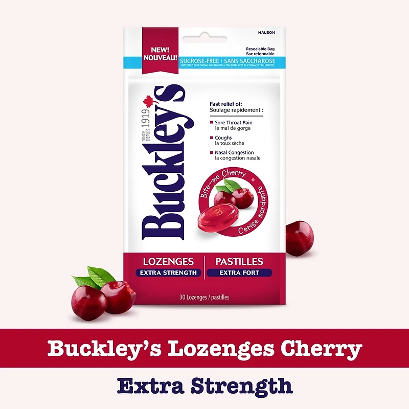 Pastilles Buckley Extra Fort – Cerise Mordante