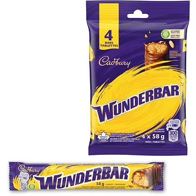 Wunderbar, Chocolatey Candy Bars, Multipack, Pack of 4