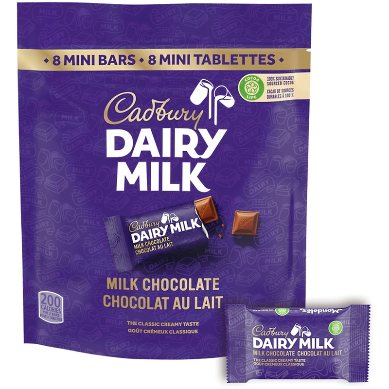 Dairy Milk, Milk Chocolate Chocolate Bar-Minis