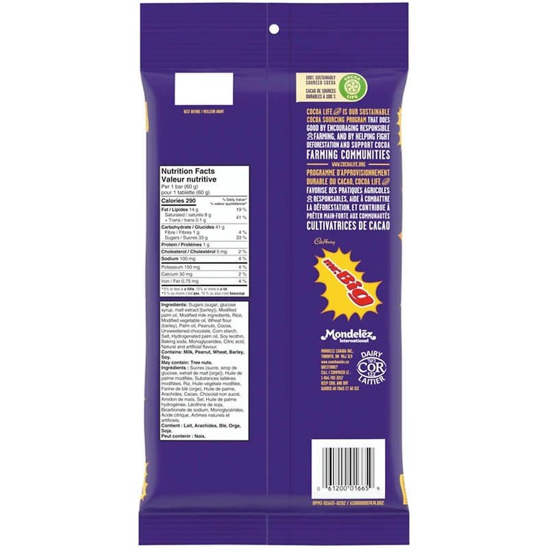 Mr Big Original Chocolatey Candy Bar, Pack of 4