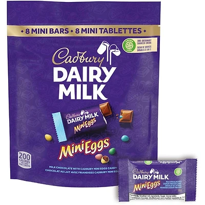Dairy Milk Mini Eggs, Mini Chocolatey Candy Bars