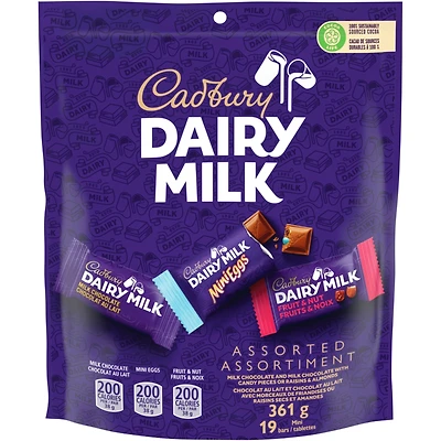 Assorted Chocolatey Candy Mini Bars, Individually Wrapped, 19 Mini Bars