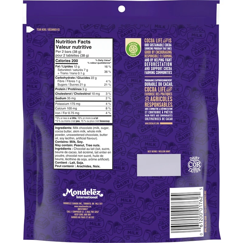 Milk Chocolate Mini Bars ( 19 Bars), The Classic Creamy Taste, Chocolate Bars