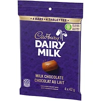 Dairy Milk, Milk Chocolate, The Classic Creamy Taste, Chocolate Bars, Multipack, Pack of 4